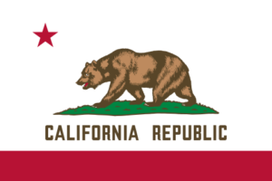 California state flag representing California apostille services