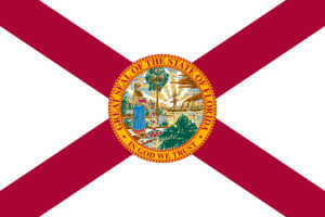 Florida state flag representing Florida apostille services